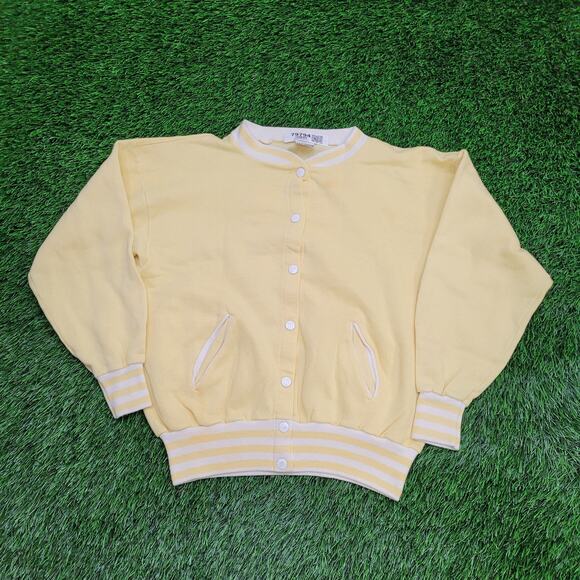 Vintage 90s Penguin Jacket Womens Medium 20x22 Yellow - Picture 2 of 12